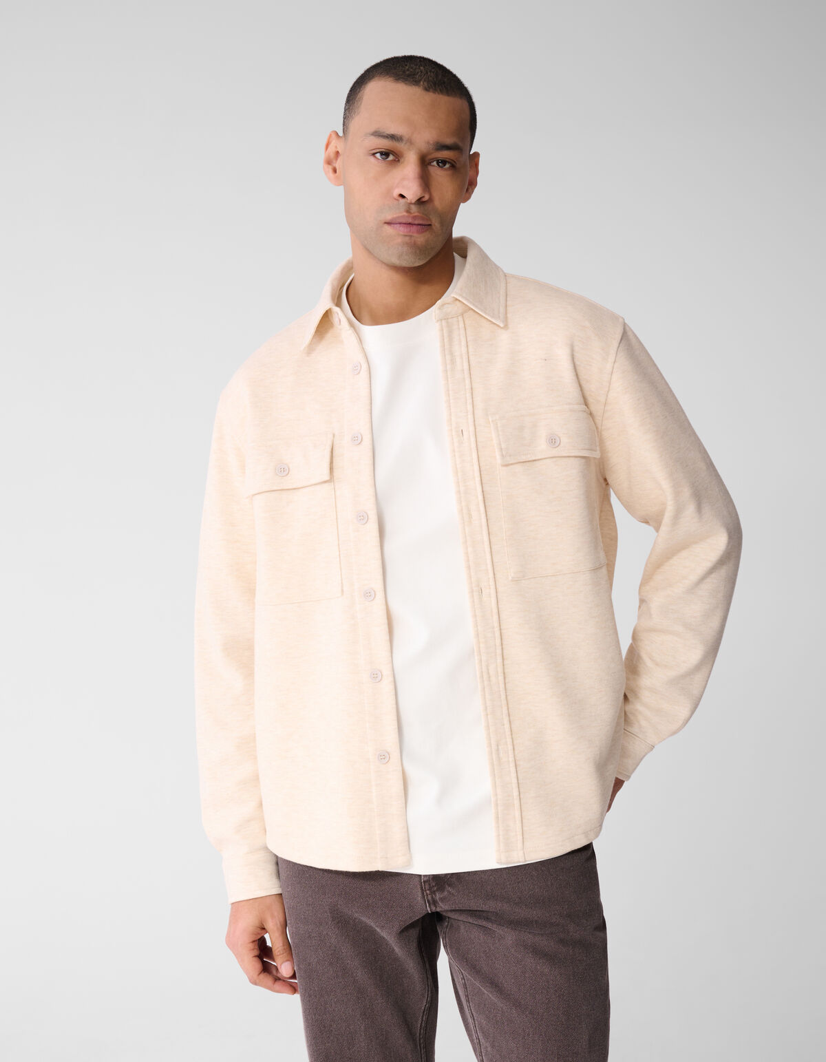 Soft Overshirt Off-White SHOEBY MEN