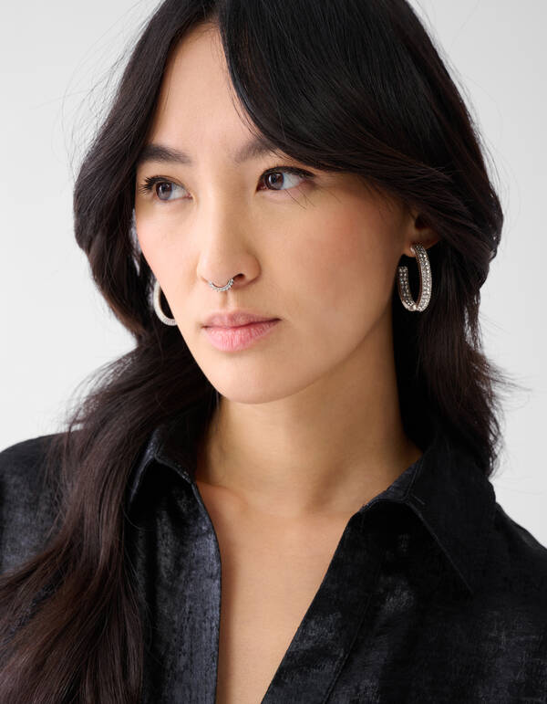 Glitzerbluse Schwarz SHOEBY WOMEN