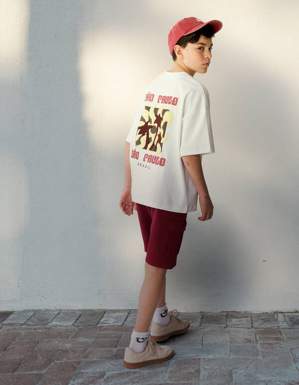 Sao Paolo Artwork T-Shirt Wei&szlig; SHOEBY BOYS