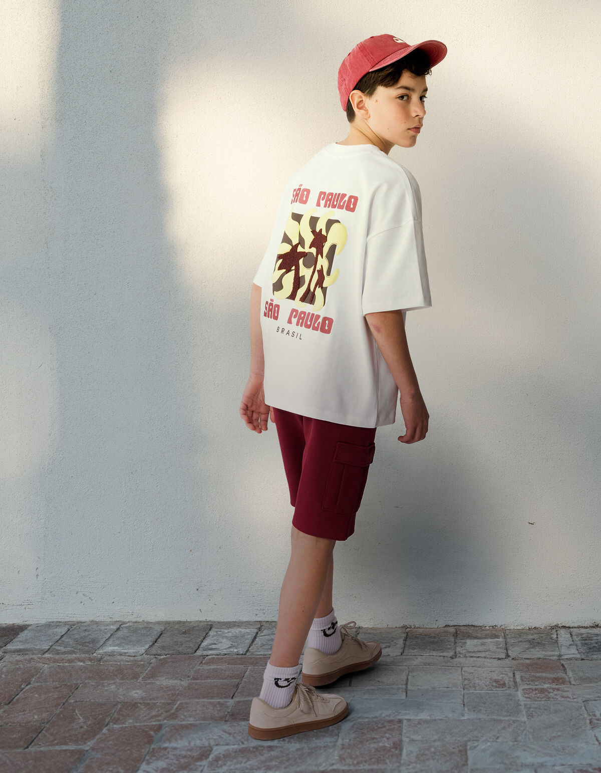 Sao Paolo Artwork T-Shirt Wei&szlig; SHOEBY BOYS