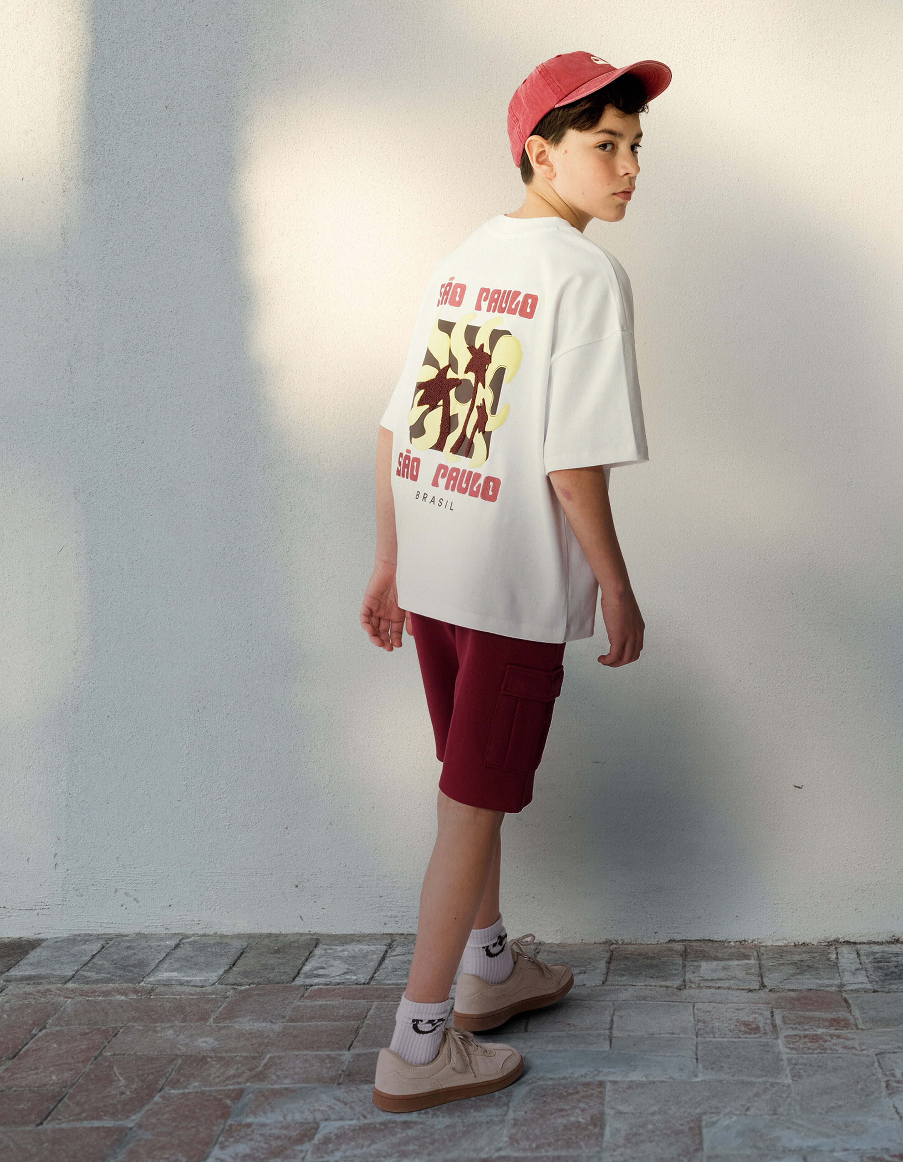 Sao Paolo Artwork T-Shirt Wei&szlig; SHOEBY BOYS