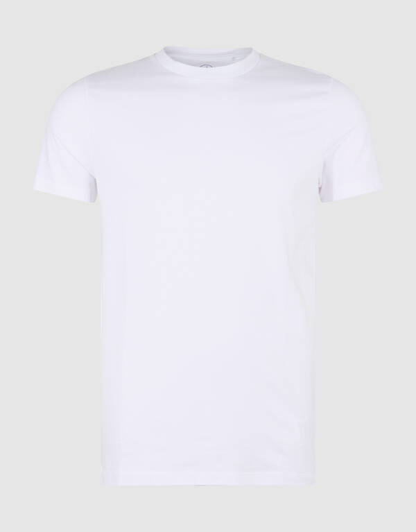Basic-T-Shirt Wei&szlig; SHOEBY MEN