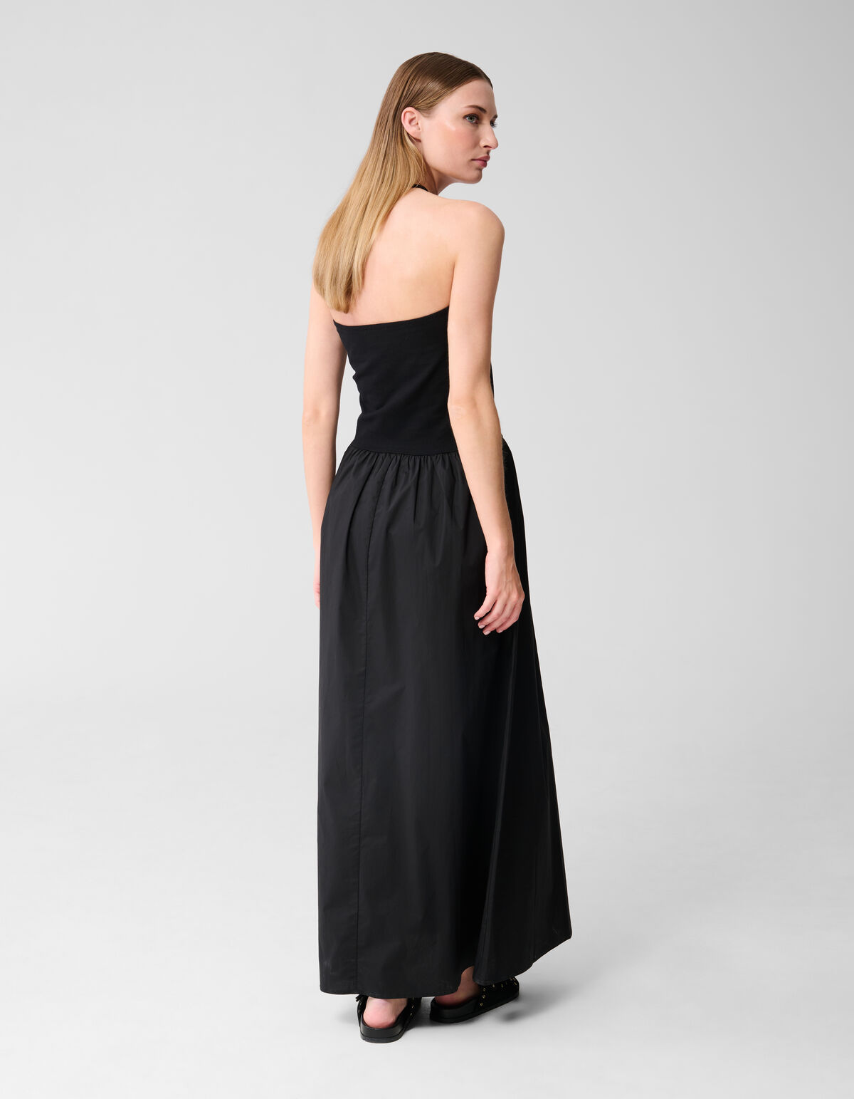 Schulterfreies Maxikleid Schwarz SHOEBY WOMEN