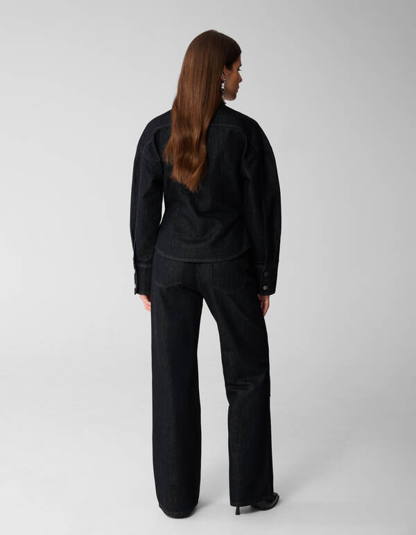 Gerade geschnittene Zimmermannsjeans Schwarz SHOEBY WOMEN