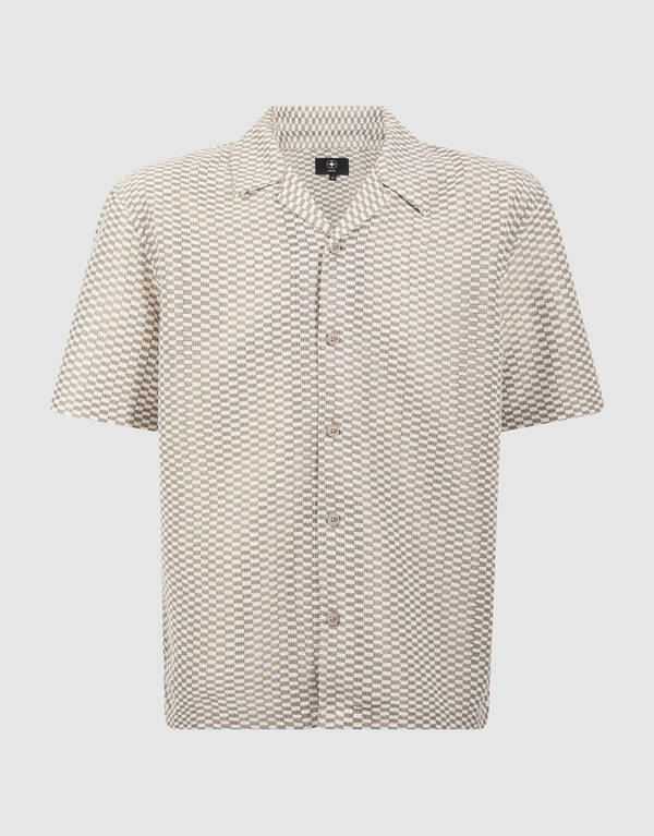 Gewebtes Overshirt Hellbraun SHOEBY MEN