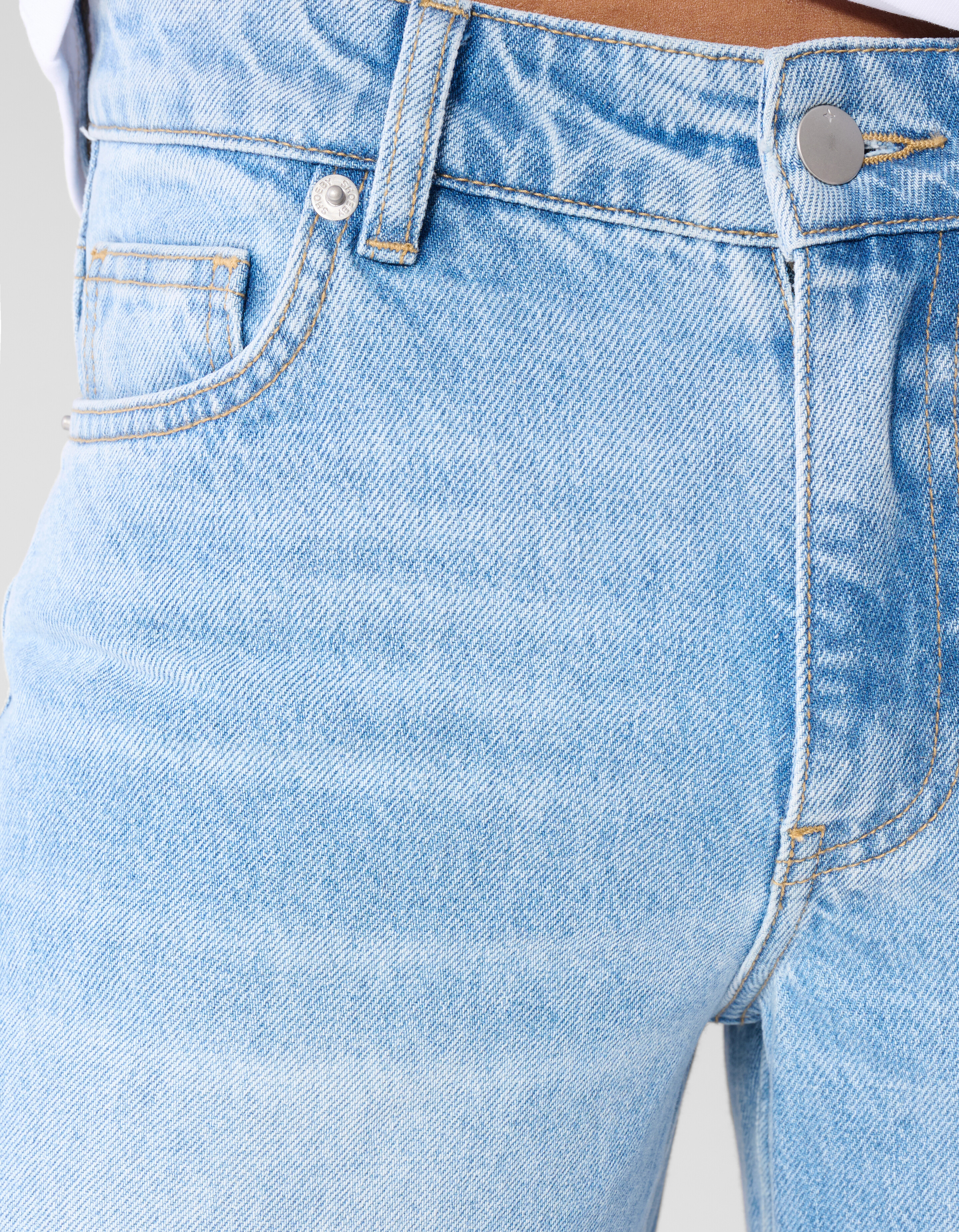Mittelhoher Bund, weites Bein, mittlerer Taillenum SHOEBY WOMEN