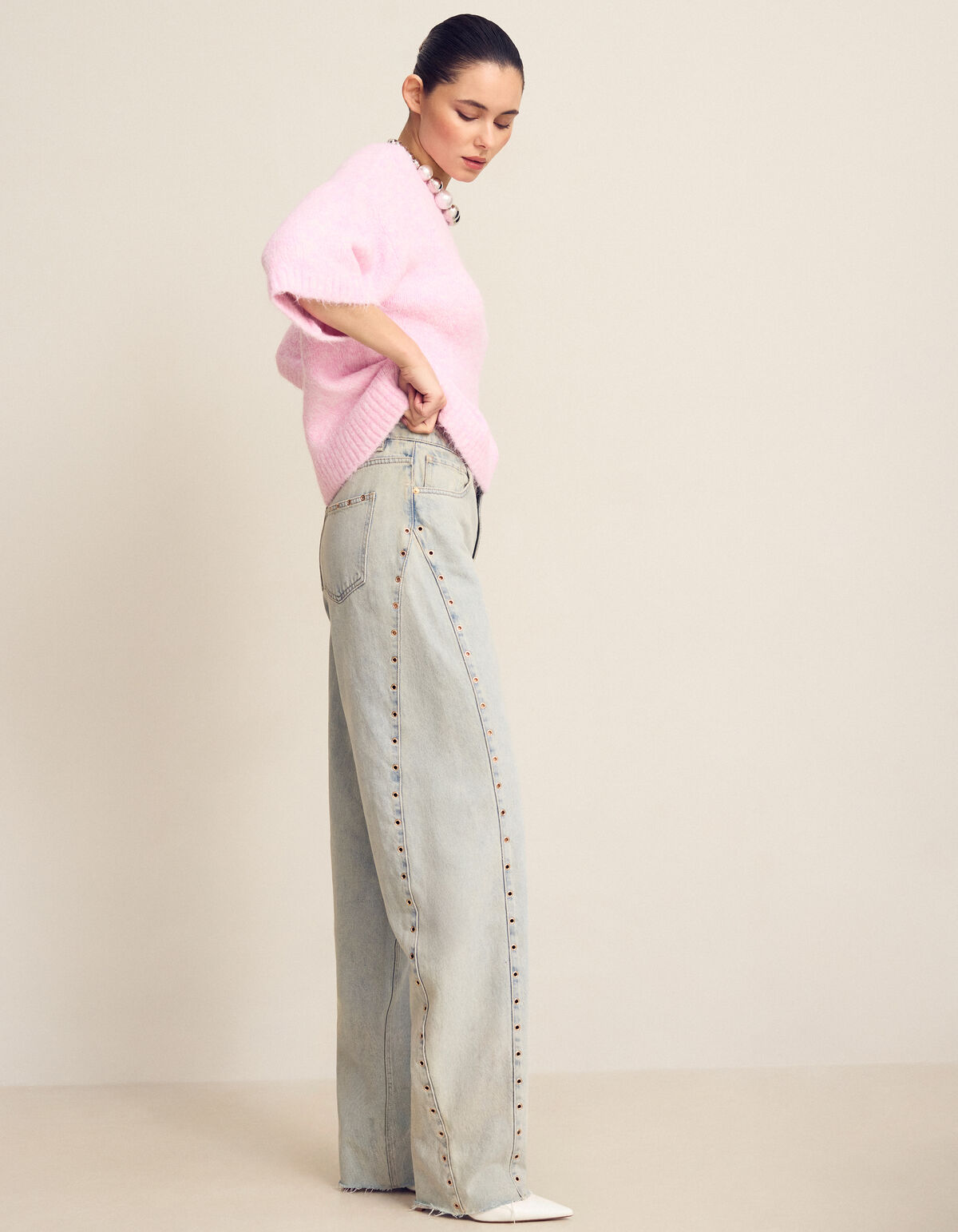 Jeans mit &Ouml;senverschluss, gebleicht SHOEBY WOMEN