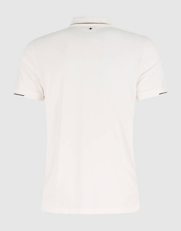 Pique Polo Off White SHOEBY MEN