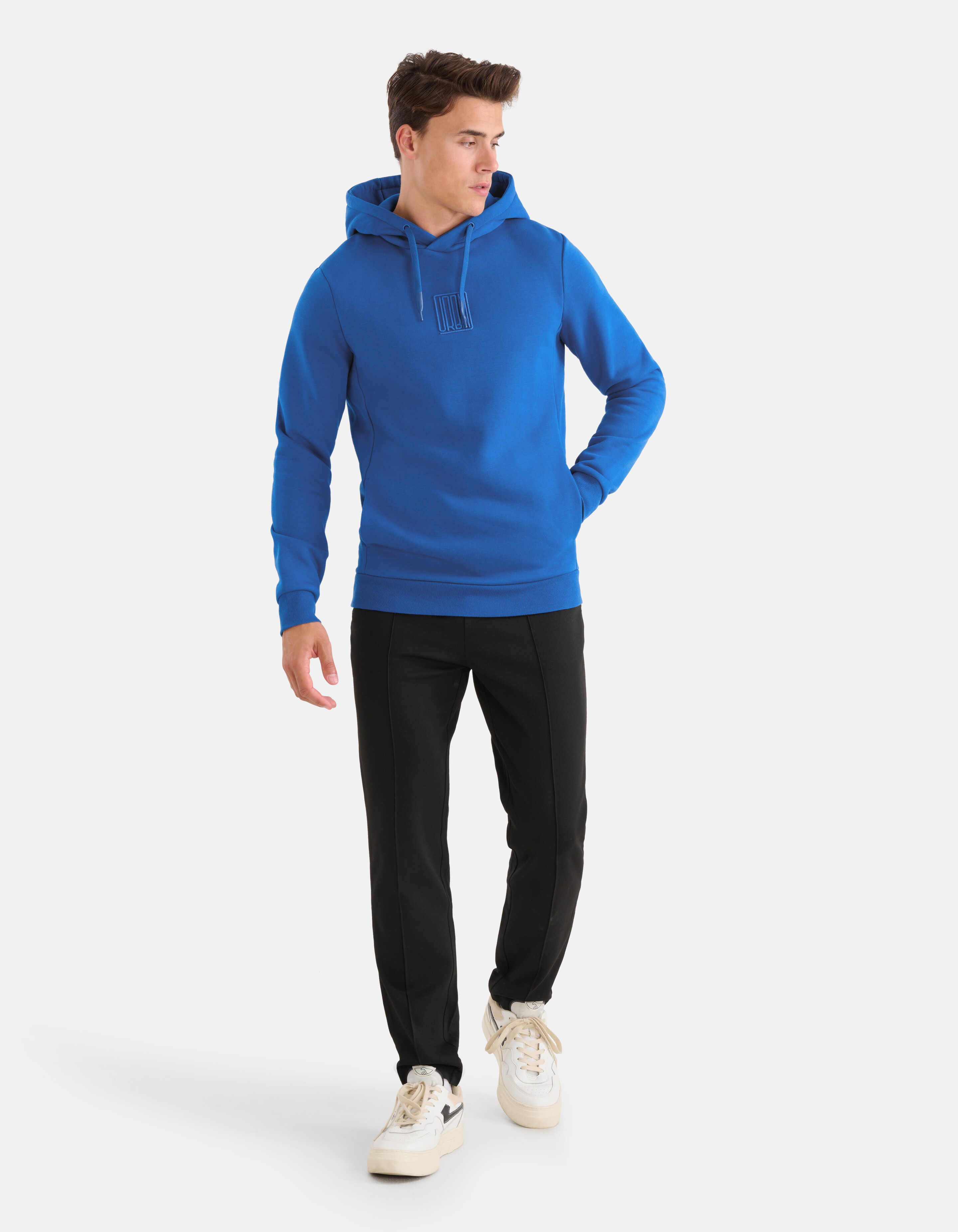 Stickerei Hoodie Blau SHOEBY MEN