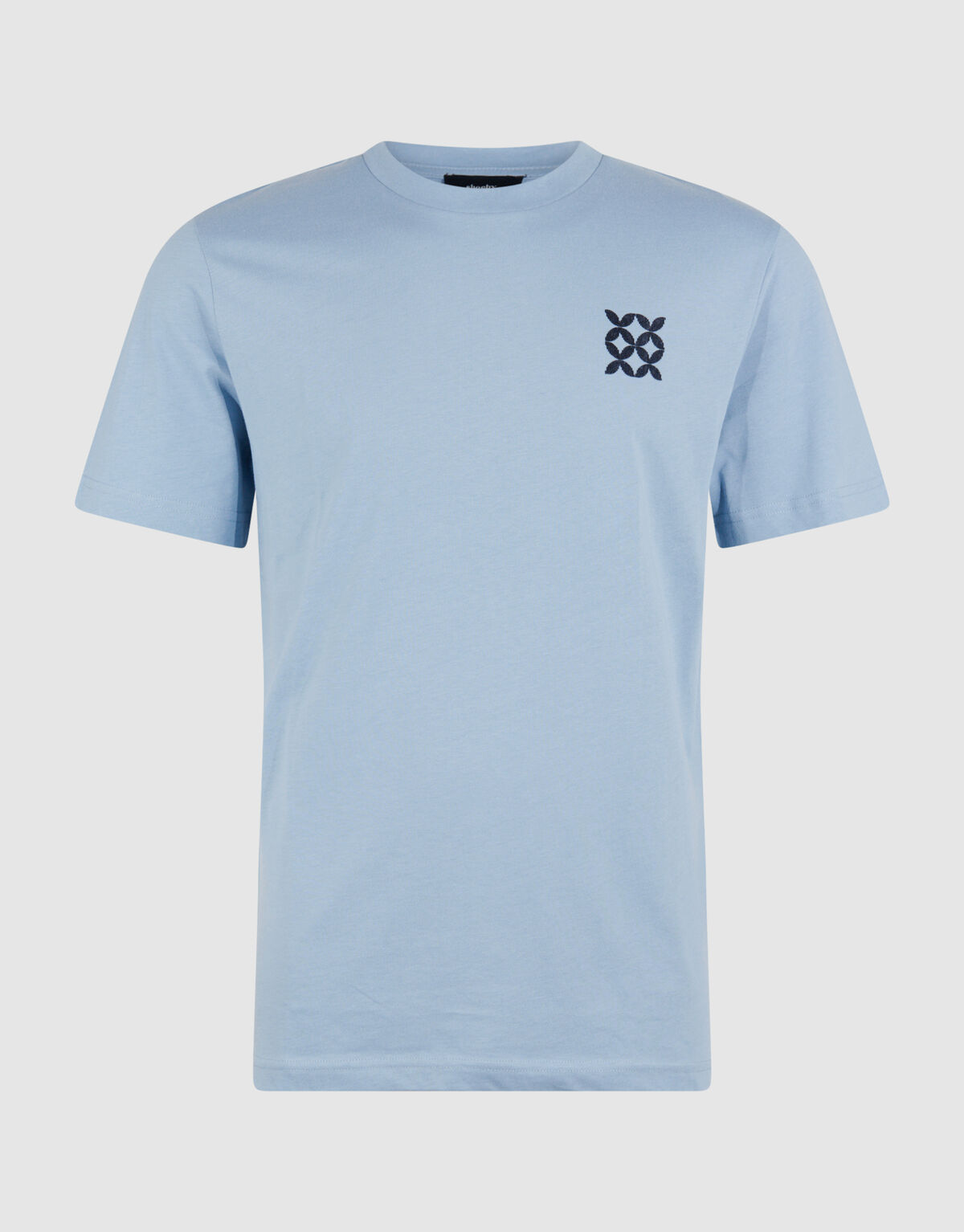 Gestreiftes Logo-Kunst T-Shirt Hellblau SHOEBY MEN