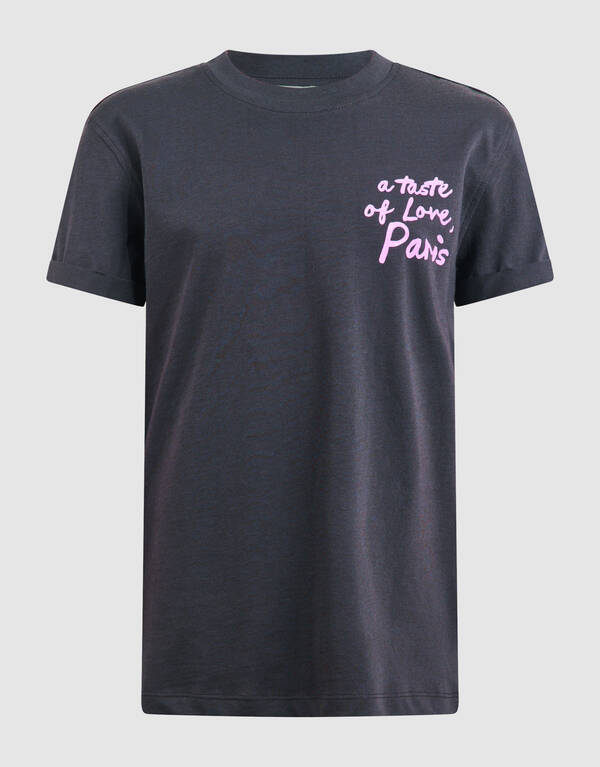 Taste Of Love Kunstwerk T-shirt Dunkelgrau SHOEBY GIRLS