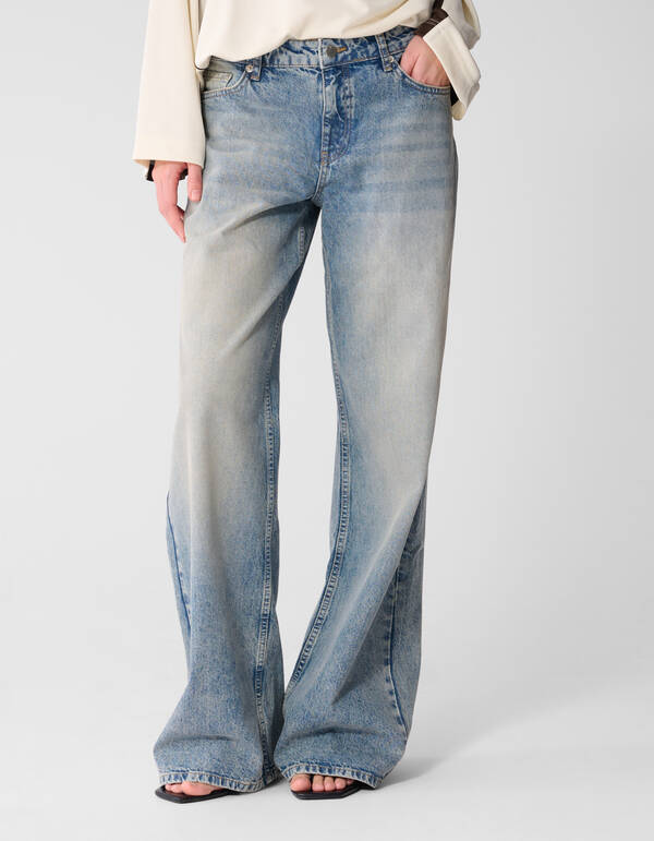 Jeans mit hoher Taille und weitem Bein, blau SHOEBY WOMEN