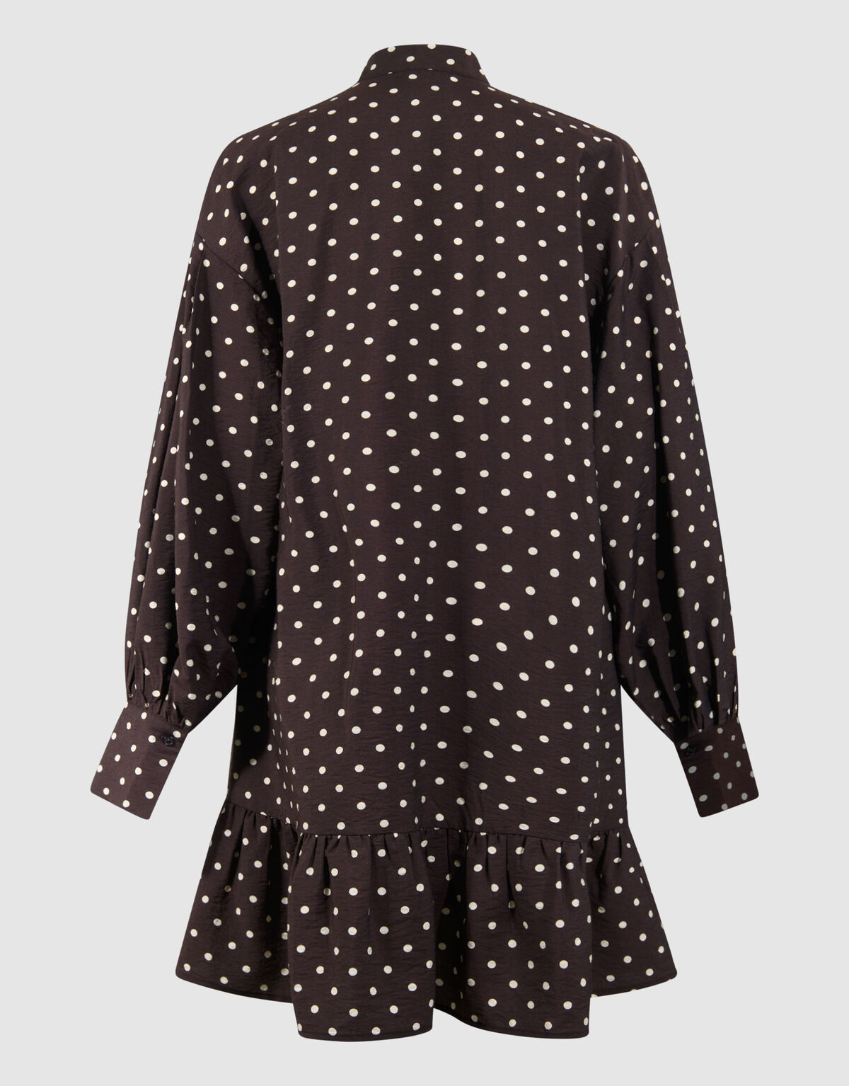 Gepunktetes Minikleid Dunkelbraun SHOEBY WOMEN