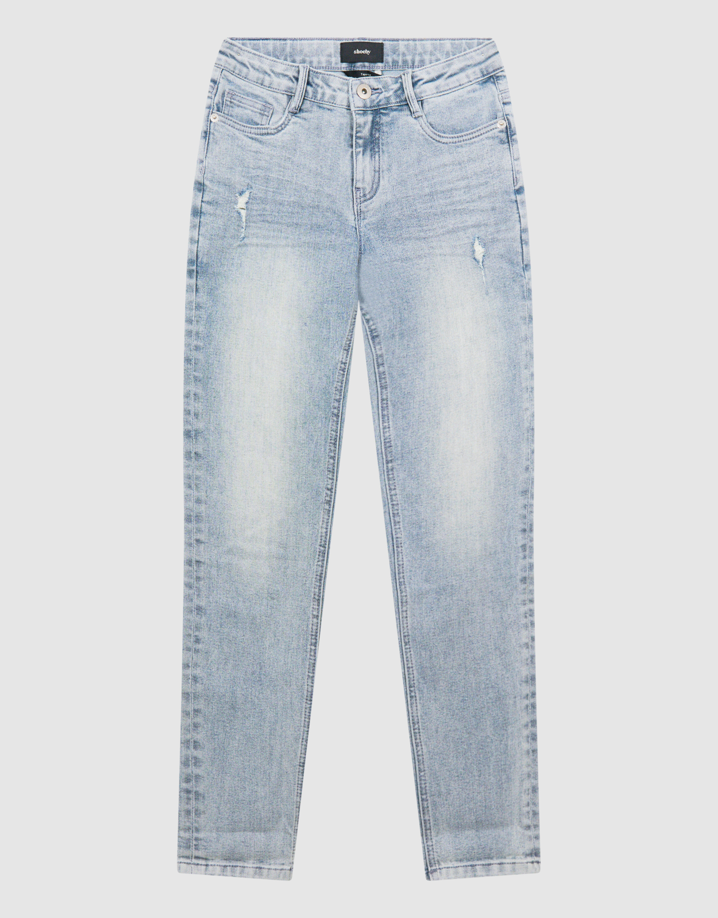 Tapered Fit Jeans Grau SHOEBY BOYS