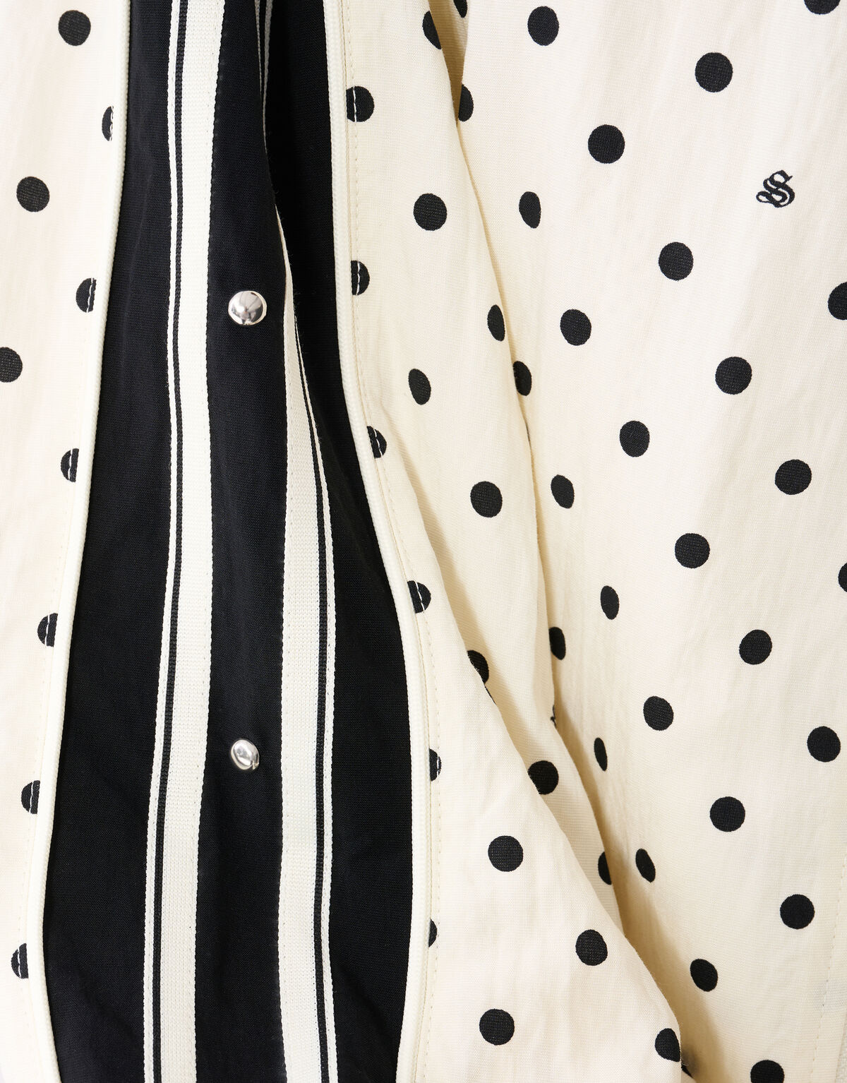 Oversized Polkadot Jack gebrochenes Wei&szlig; SHOEBY WOMEN