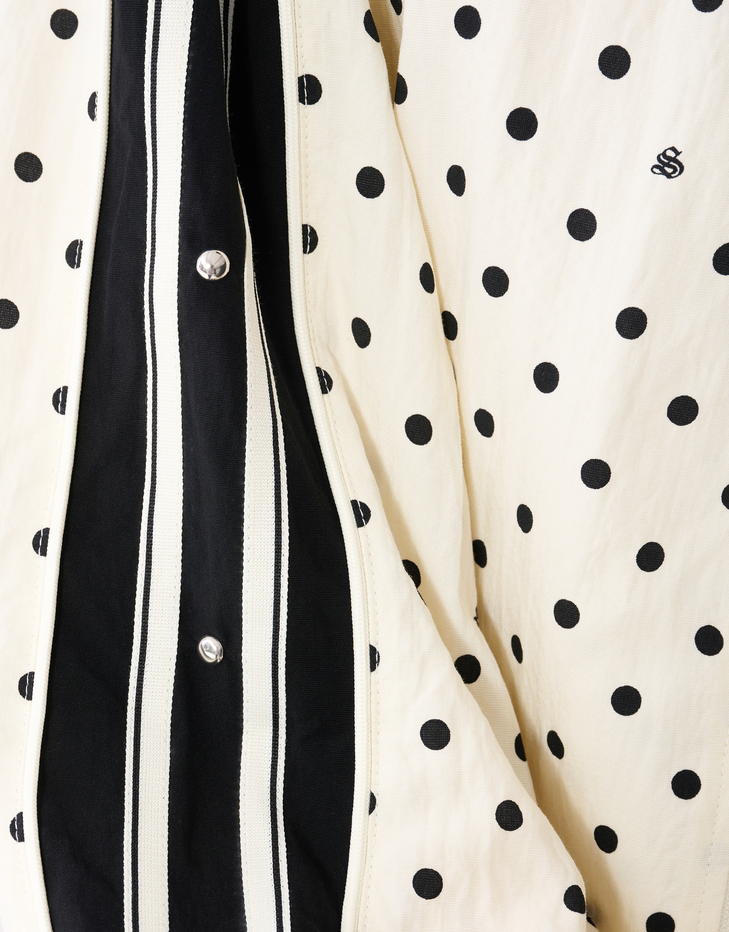 Oversized Polkadot Jack gebrochenes Wei&szlig; SHOEBY WOMEN