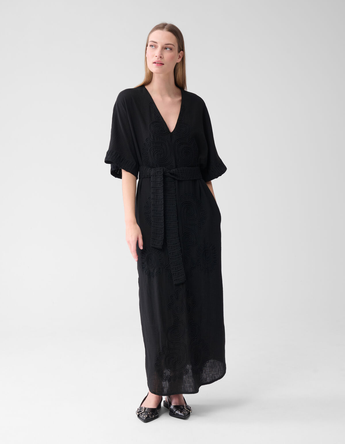 Tonales Maxikleid Schwarz von Lonneke SHOEBY WOMEN