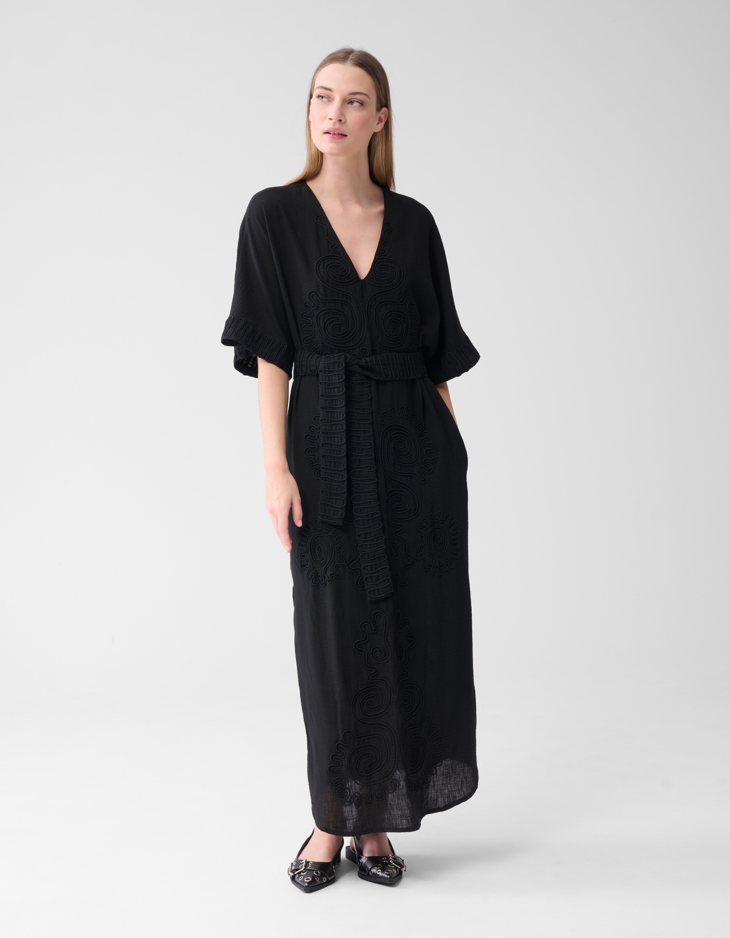 Tonales Maxikleid Schwarz von Lonneke SHOEBY WOMEN