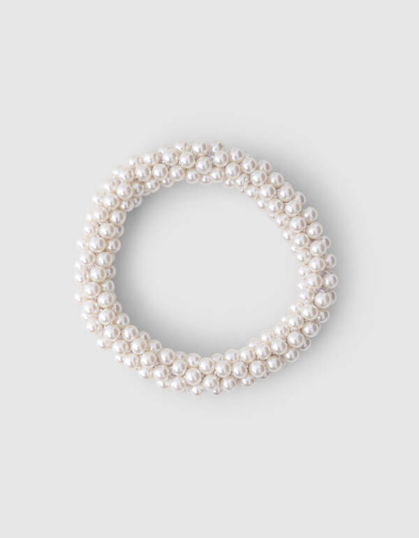 Perlen-Haarband Gebrochen Wei&szlig; SHOEBY ACCESSOIRES