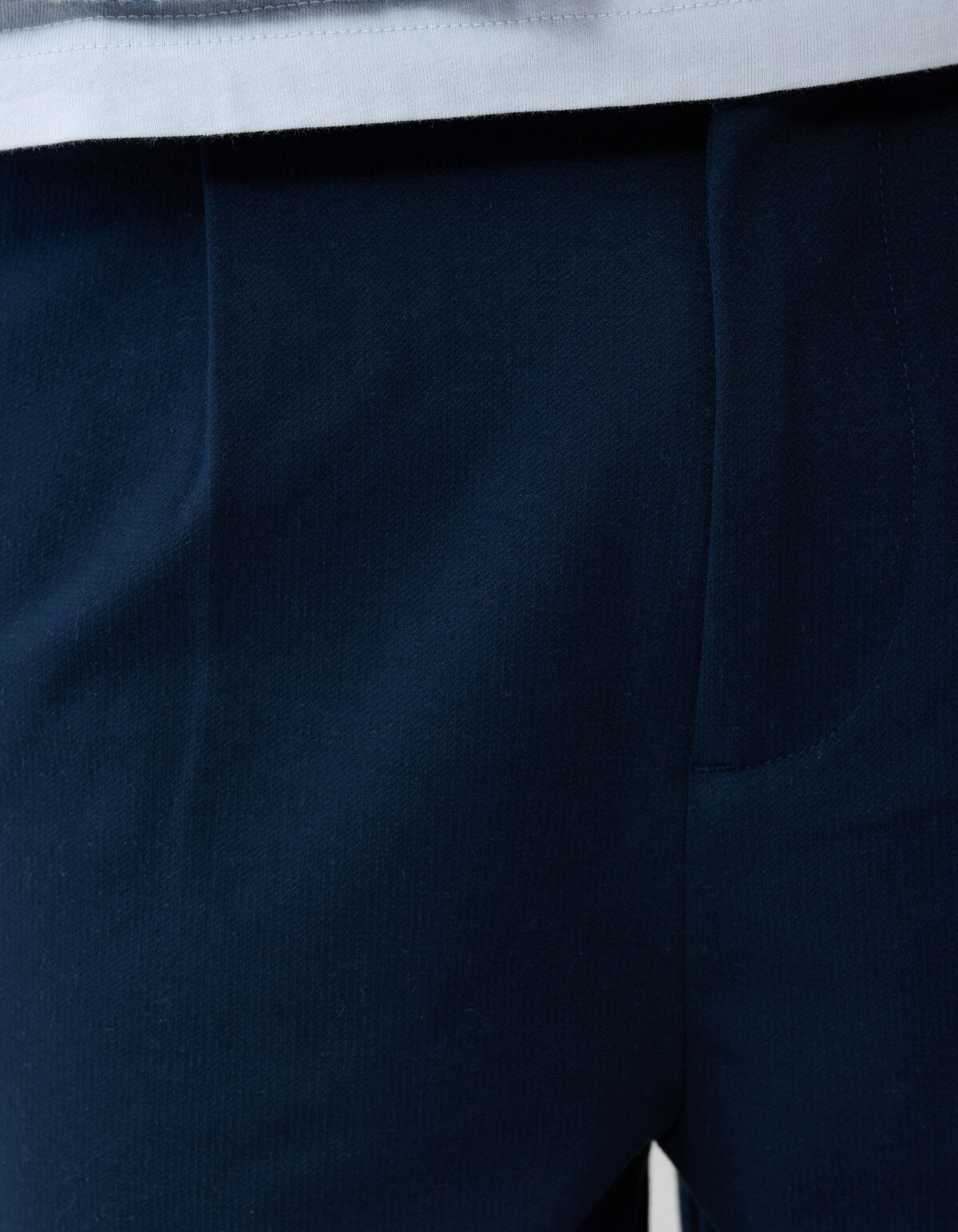 Faltenhose in regul&auml;rer Passform, dunkelblau SHOEBY MEN