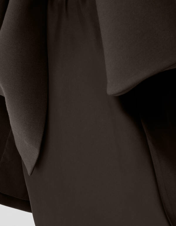 Satten Maxirock Dunkelbraun von Lonneke SHOEBY WOMEN