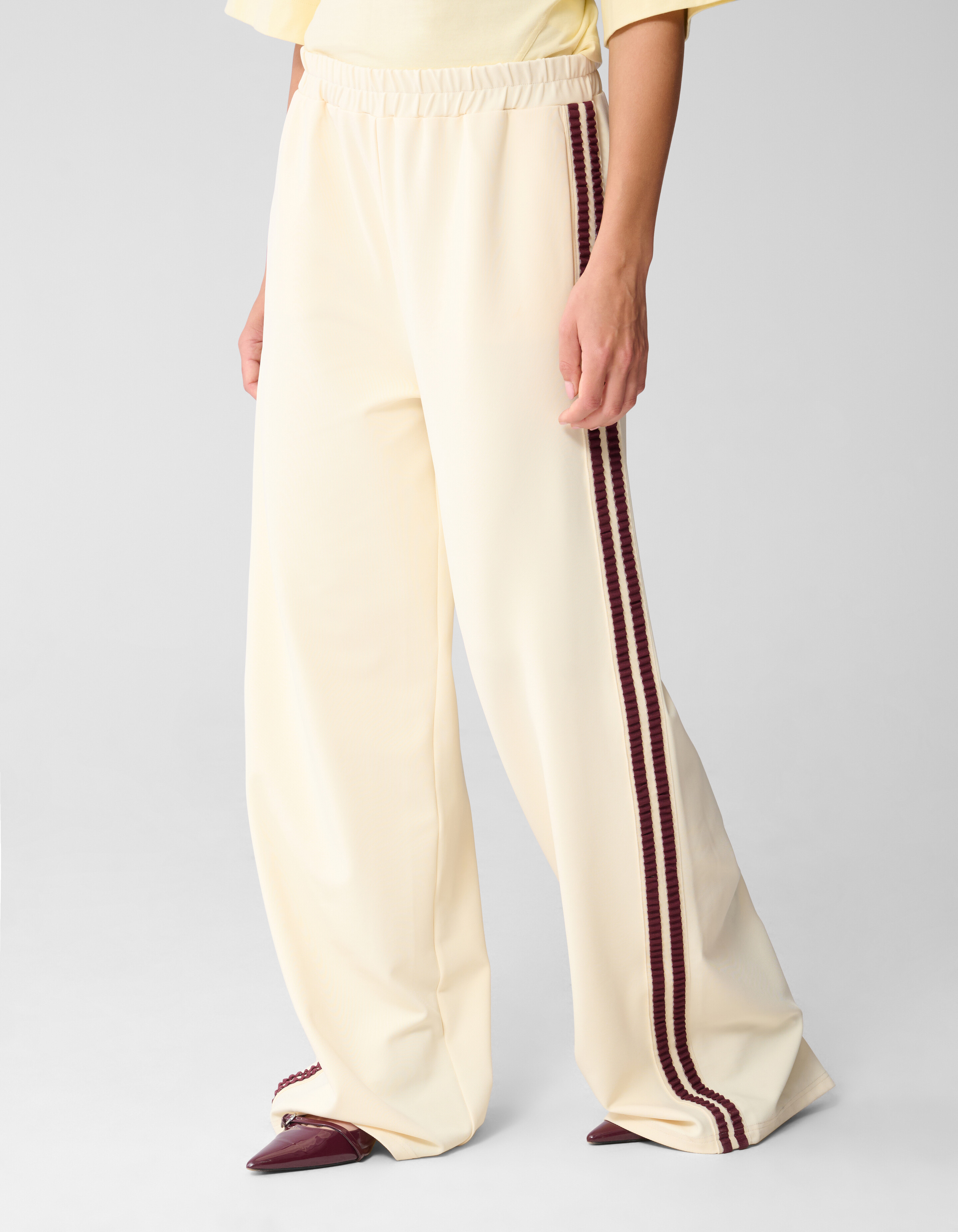 Tape Weite Beinform Hose Hellgelb SHOEBY WOMEN