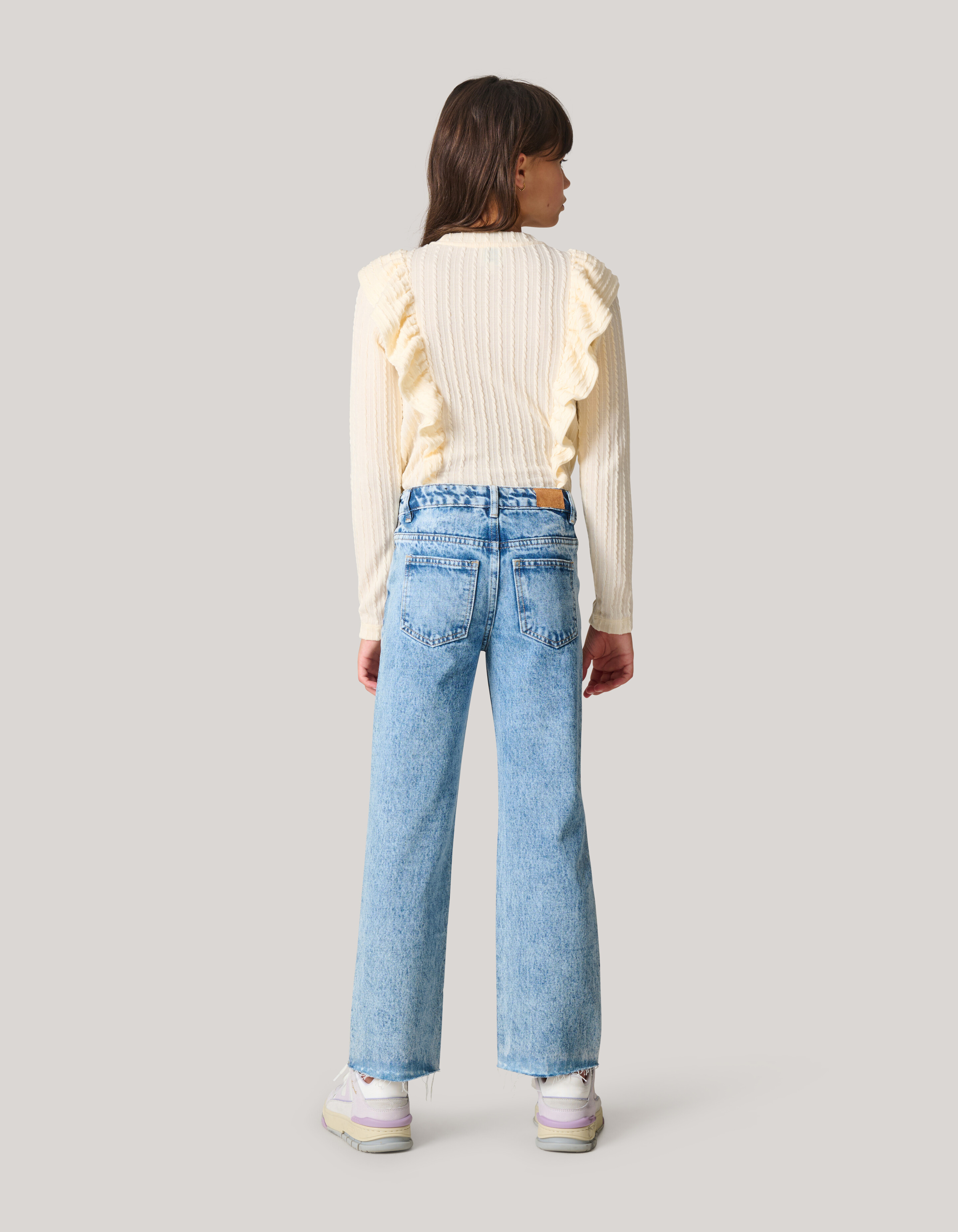 Wide Leg Jeans mit Strasssteinen Mediumstone SHOEBY GIRLS