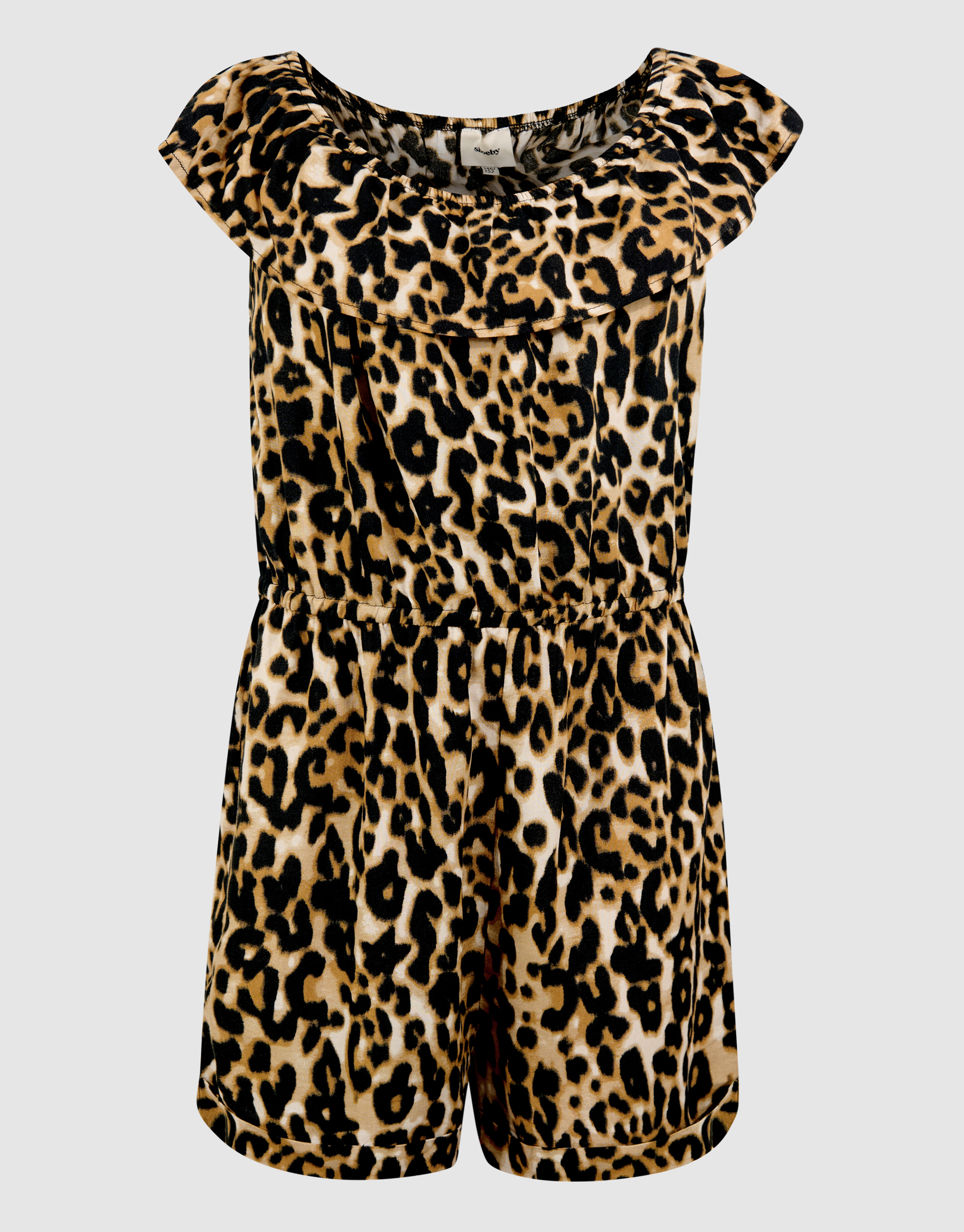 Star Leopard Jumpsuit Hellbraun SHOEBY GIRLS