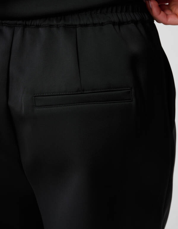 Satinshorts Schwarz von Monica SHOEBY WOMEN