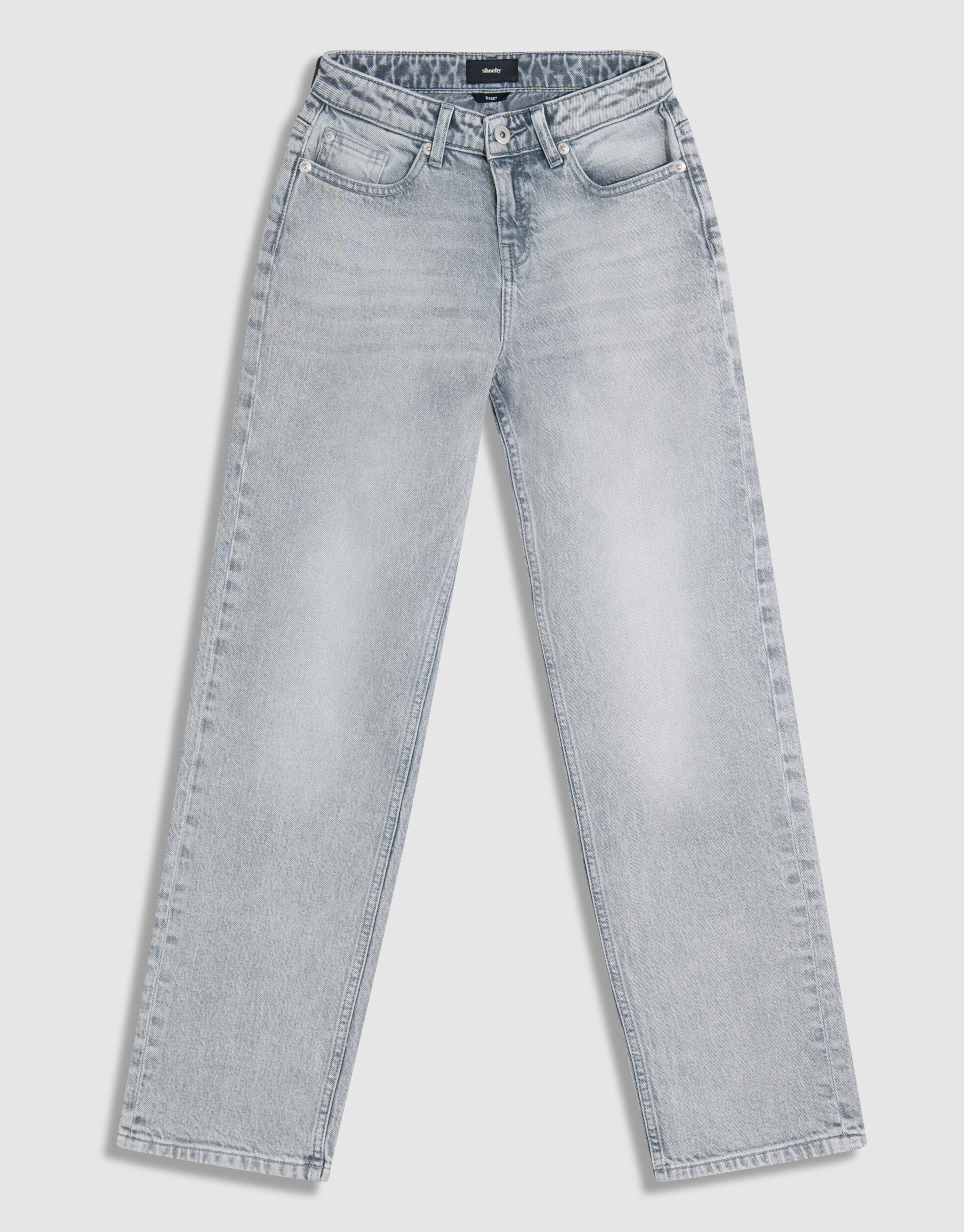 Baggy Fit Jeans Hellgrau SHOEBY BOYS