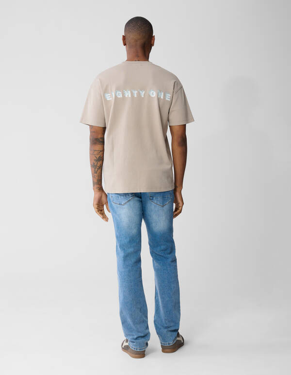Slim Straight Fit Jeans Mediumstone L34 SHOEBY MEN