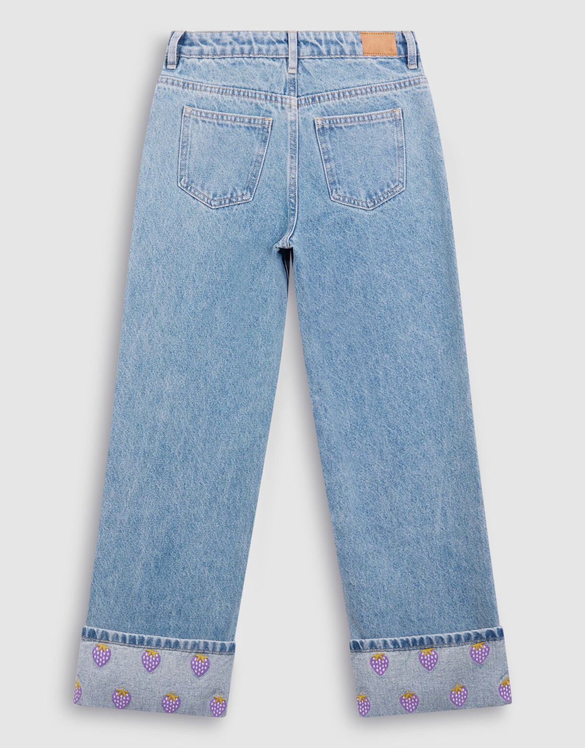 Bestickte Jeans mit weitem Bein, gebleicht SHOEBY GIRLS