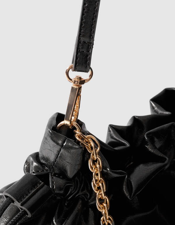 Shiny Chain Clutch Schwarz SHOEBY ACCESSOIRES