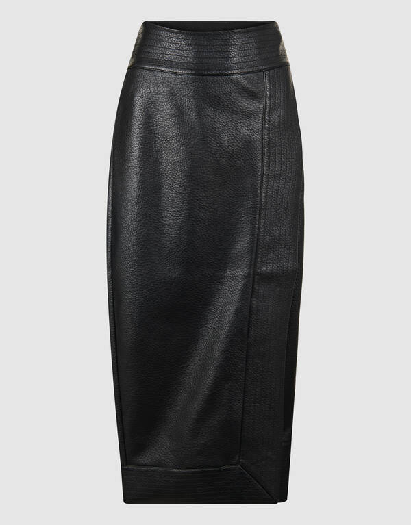 Veganer Leder Overlap Rock Schwarz SHOEBY WOMEN