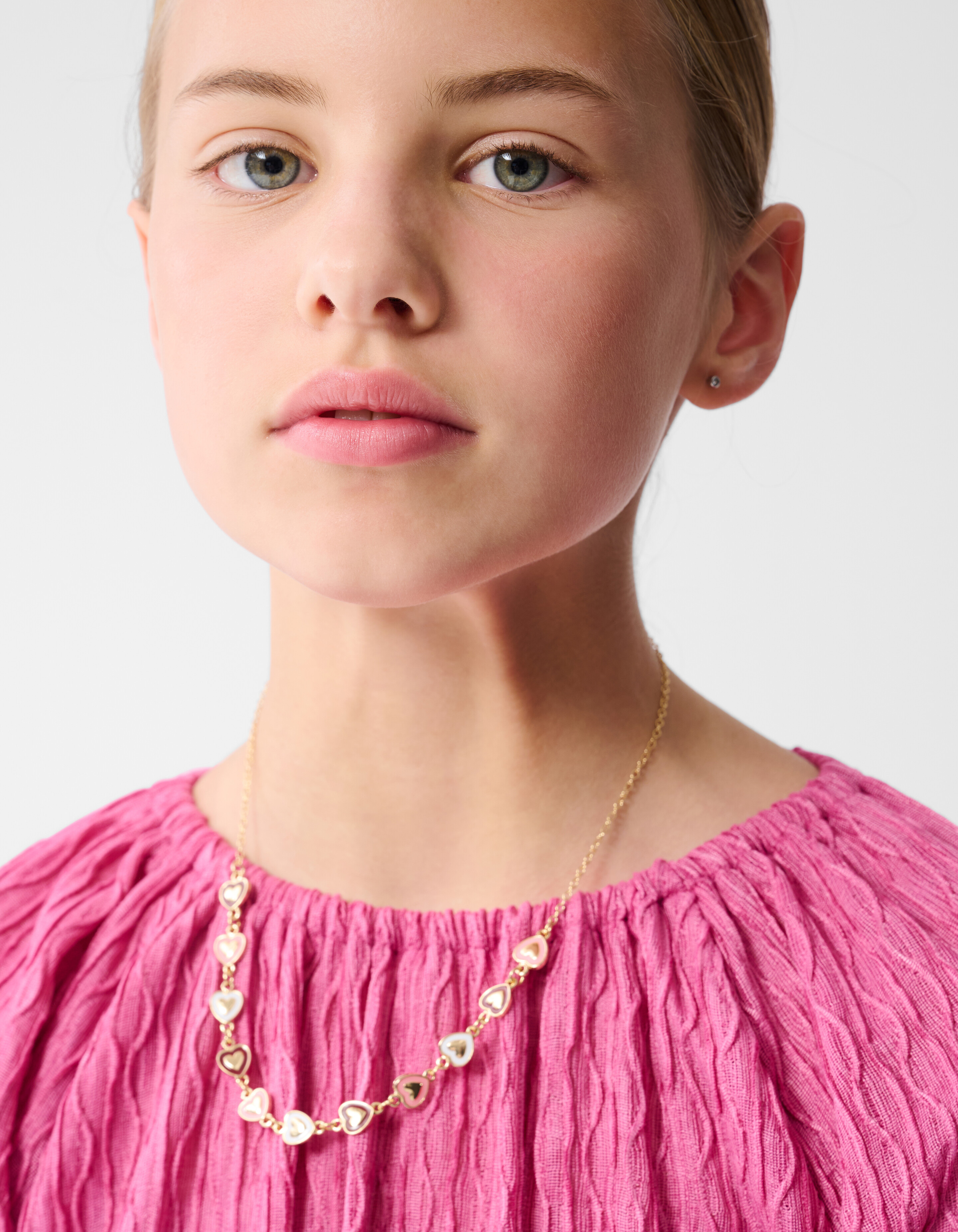 Kleid mit gewellter Textur Rosa SHOEBY GIRLS