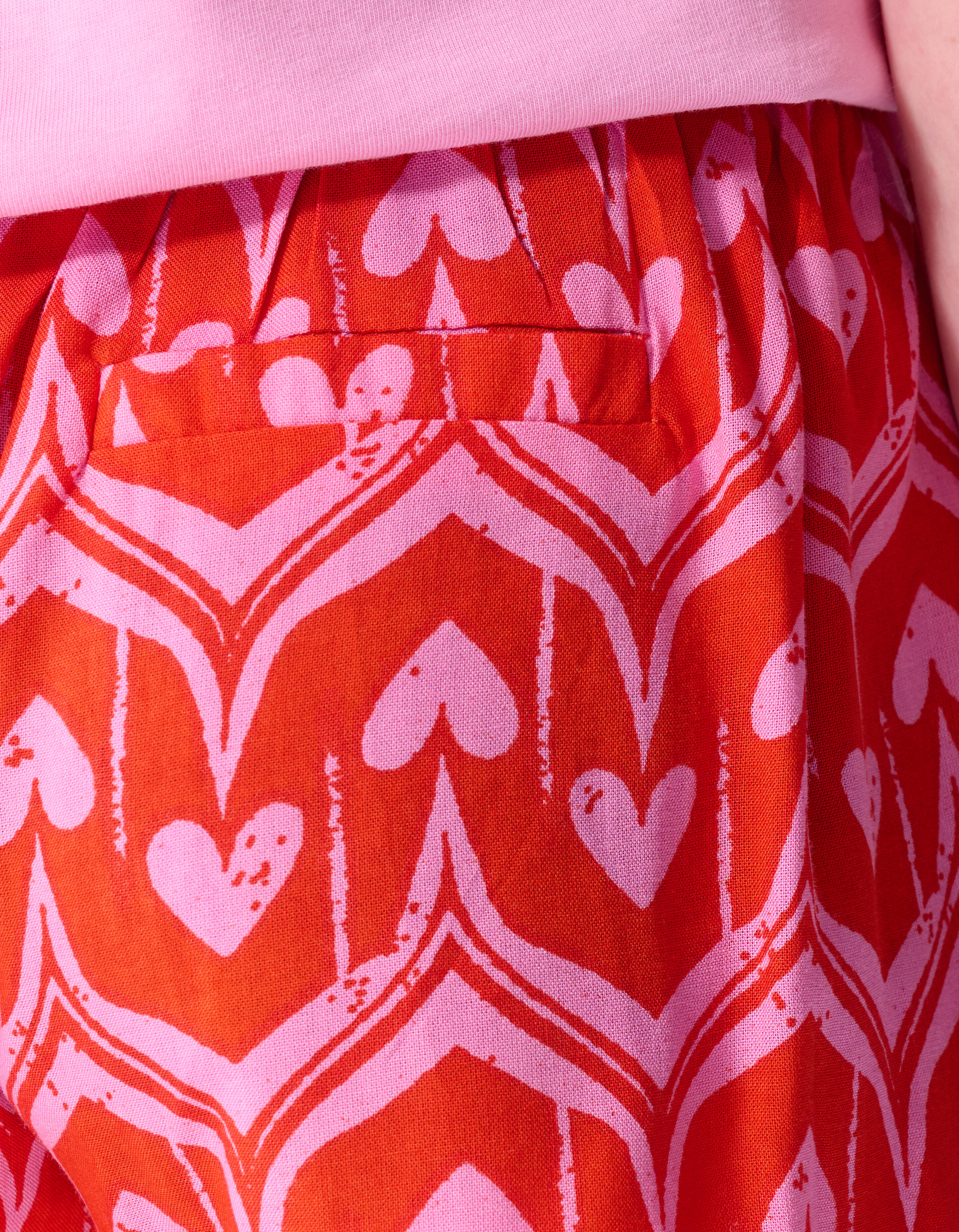 Herz-Print Skort Rosa/Rot SHOEBY GIRLS