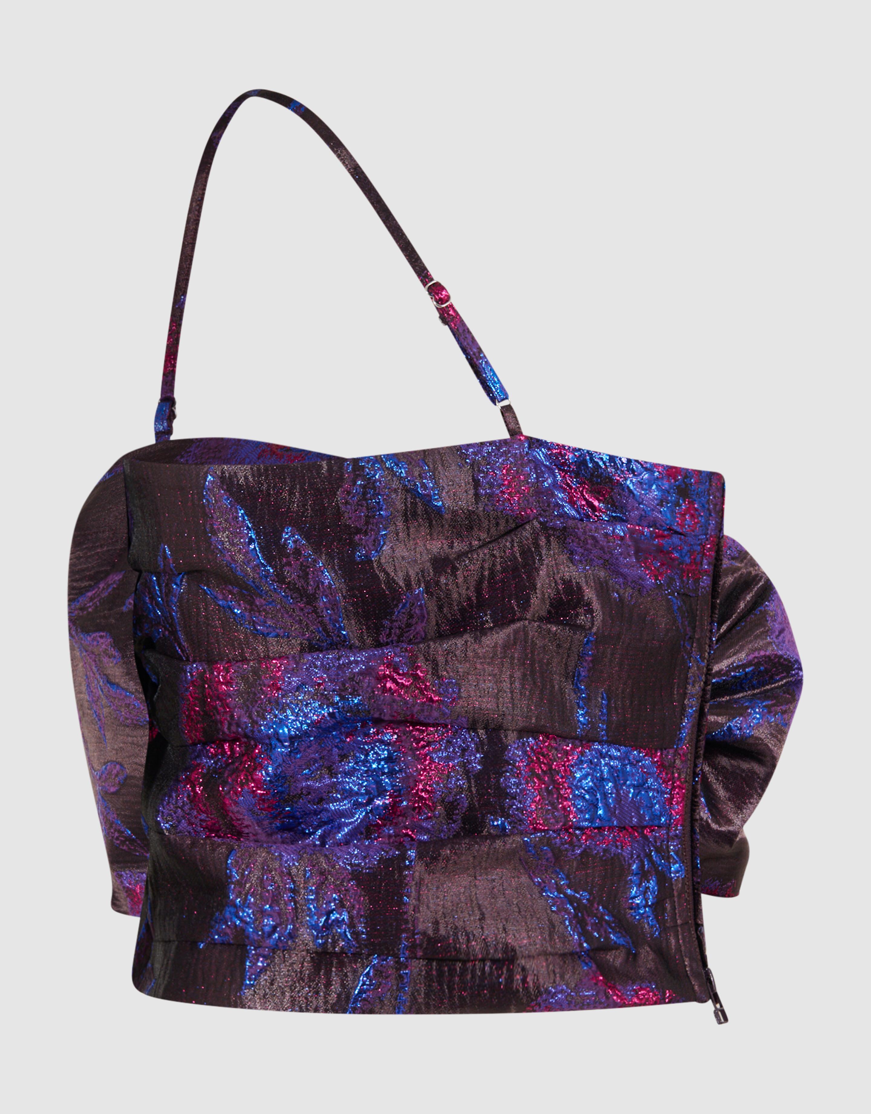 Jacquard-Stricktop Lila/Schwarz SHOEBY WOMEN