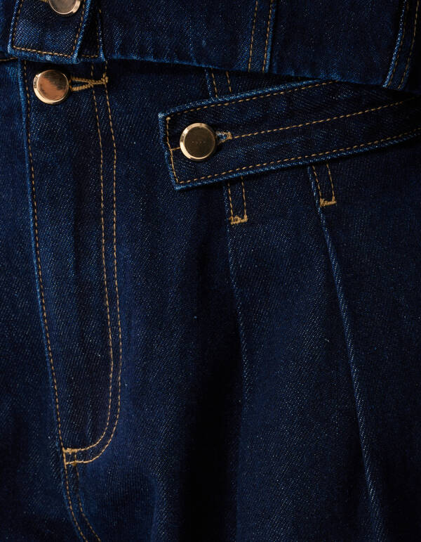 Jeans mit Falten, Knopfleiste und weitem Bein Dun SHOEBY WOMEN
