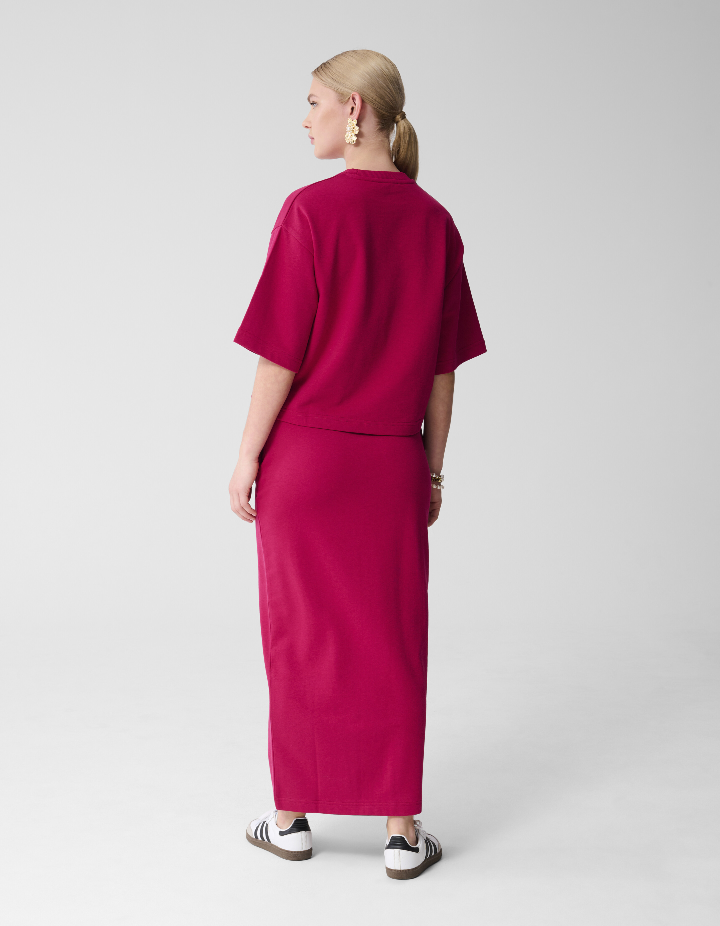 Maxi-Sweat-Rock Rosa/Rot SHOEBY WOMEN