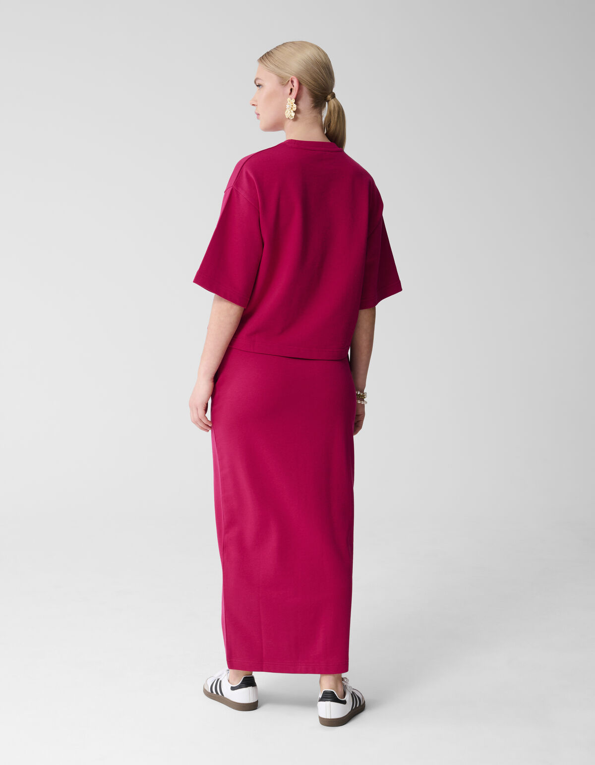Maxi-Sweat-Rock Rosa/Rot SHOEBY WOMEN