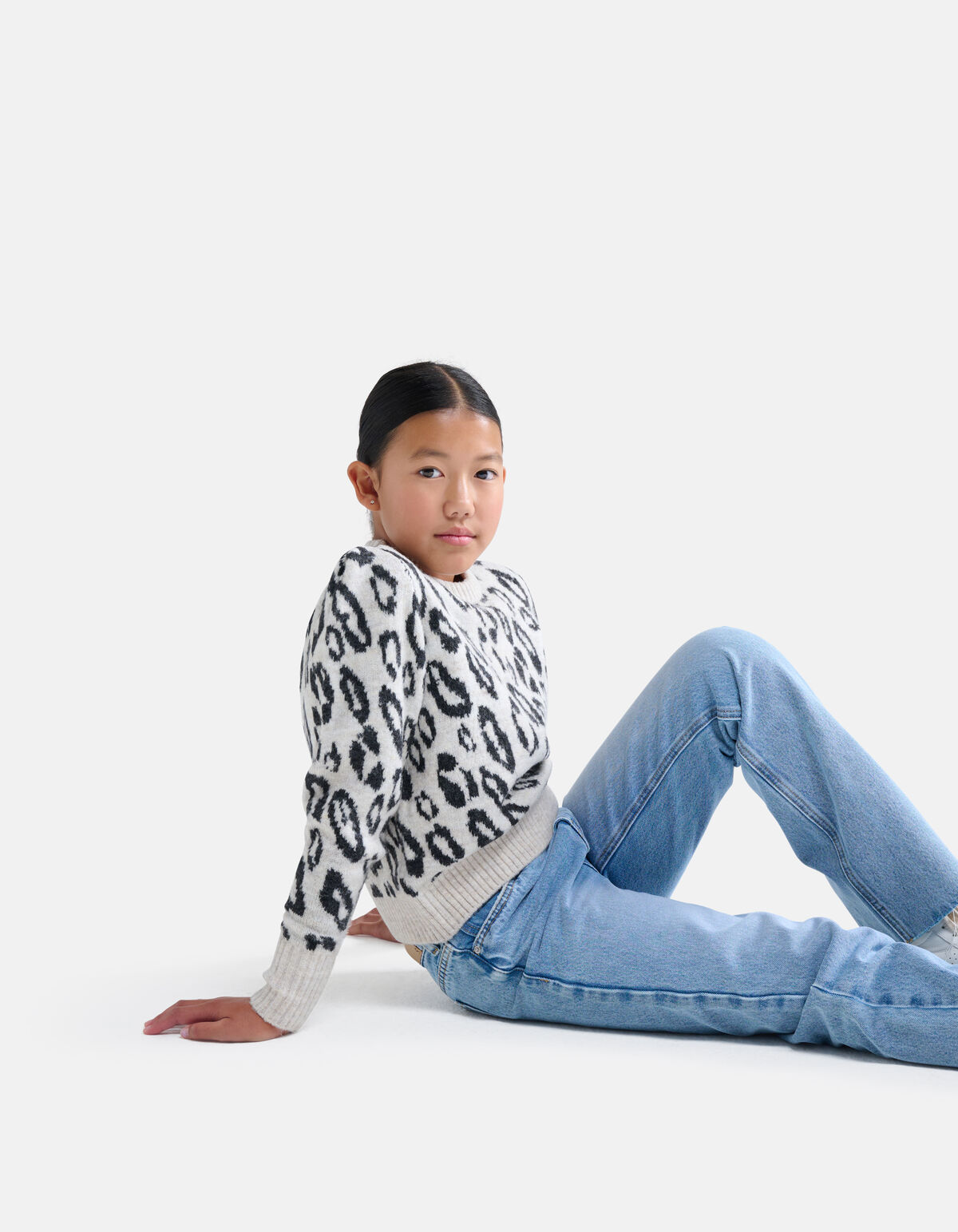 Pullover mit Leopardenmuster Off White SHOEBY GIRLS