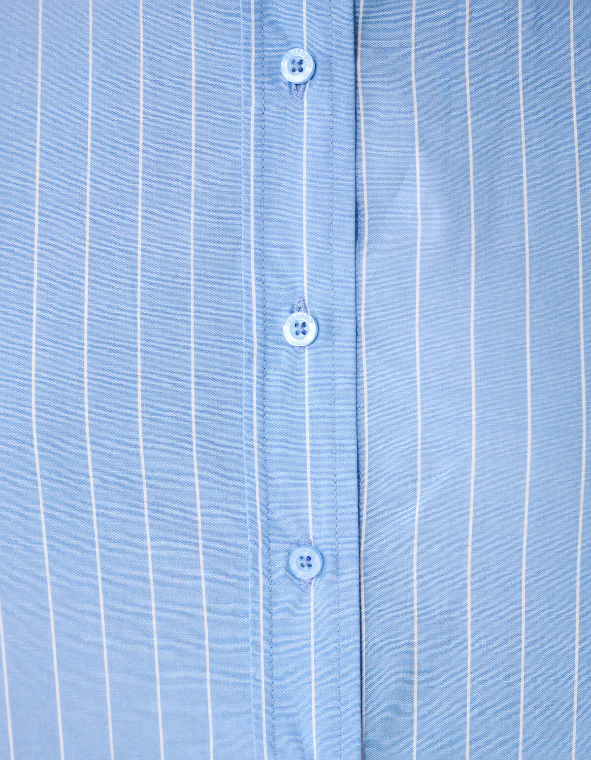 Popeline-Bluse mit Nadelstreifenmuster Blau SHOEBY WOMEN