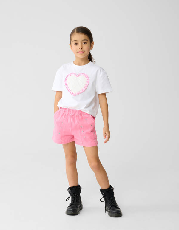 Strass Shorts Hellrosa SHOEBY GIRLS