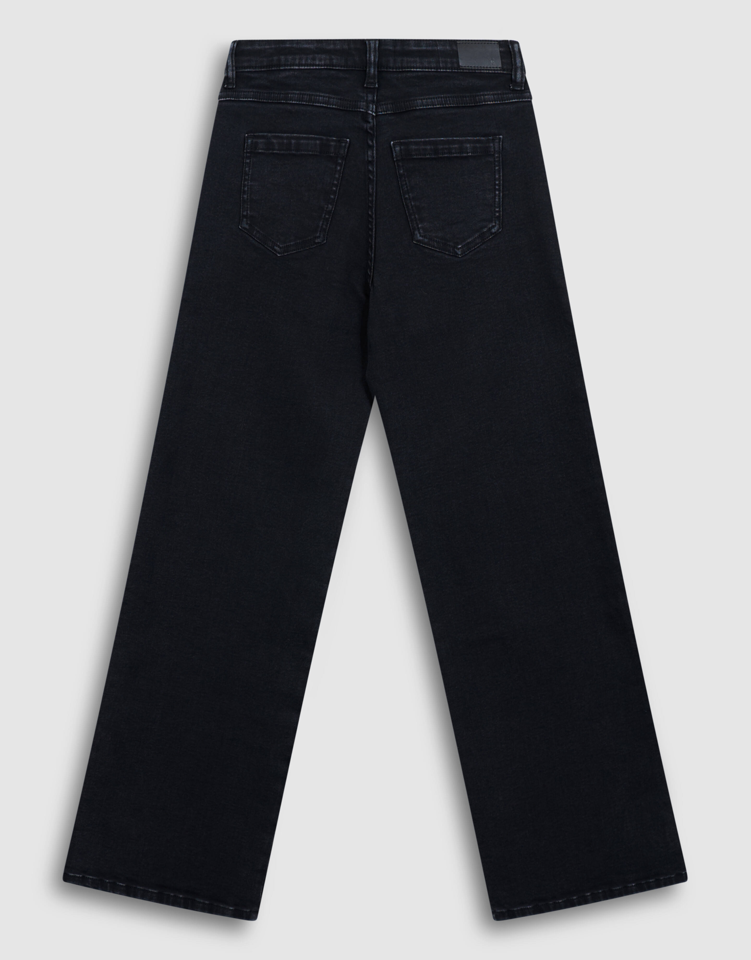 Shiny Wide Leg Fit Jeans in Schwarz SHOEBY GIRLS