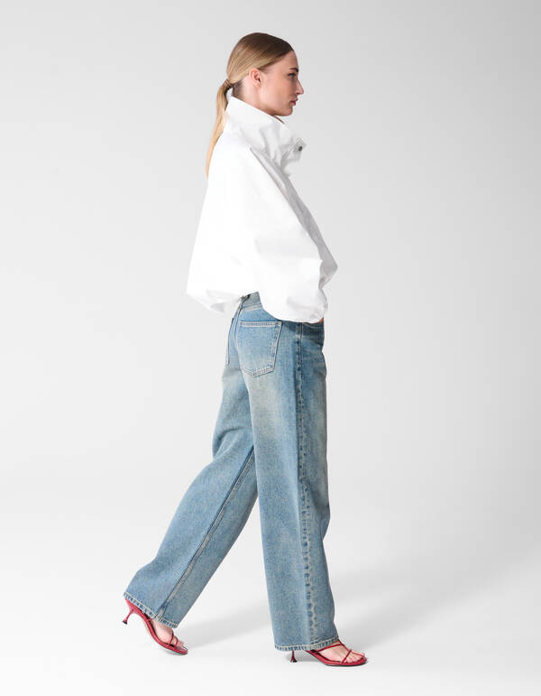 Baggy-Fit-Jeans mit Farbton Dunkelblau SHOEBY WOMEN