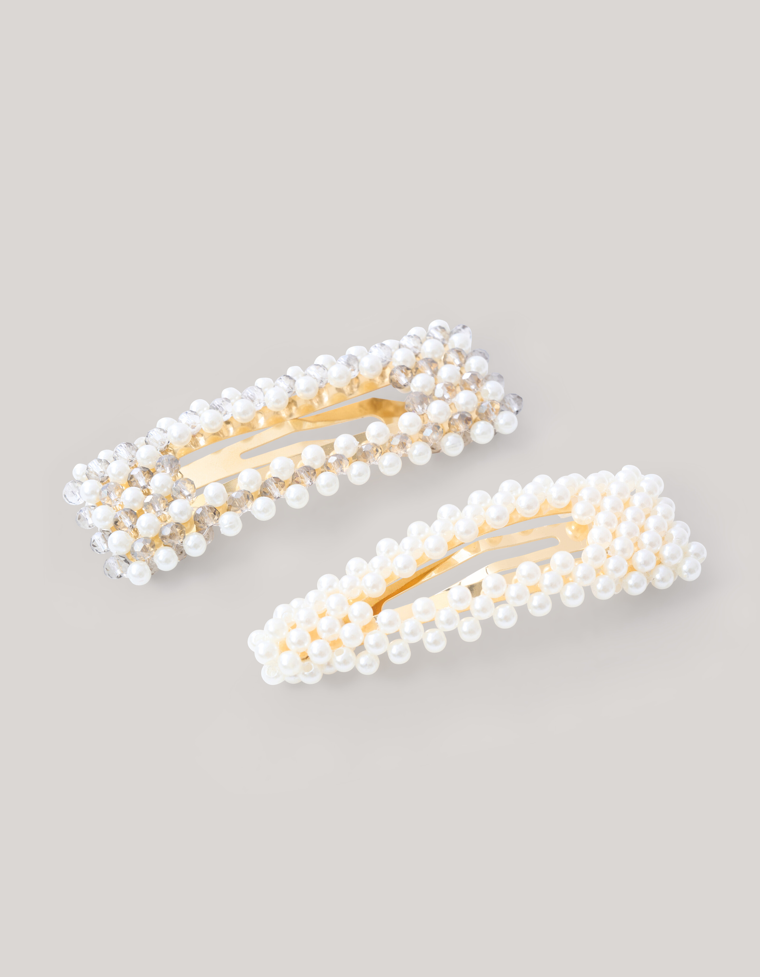 Perlen Haarspange Aus Weiß SHOEBY ACCESSOIRES