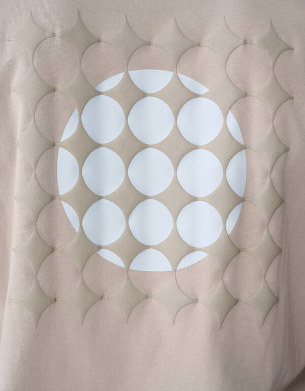 Fading Circle Artwork T-Shirt Hellbraun SHOEBY MEN