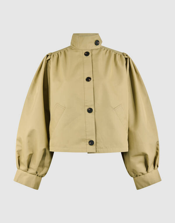 Cropped Trenchcoat Hellbraun SHOEBY WOMEN