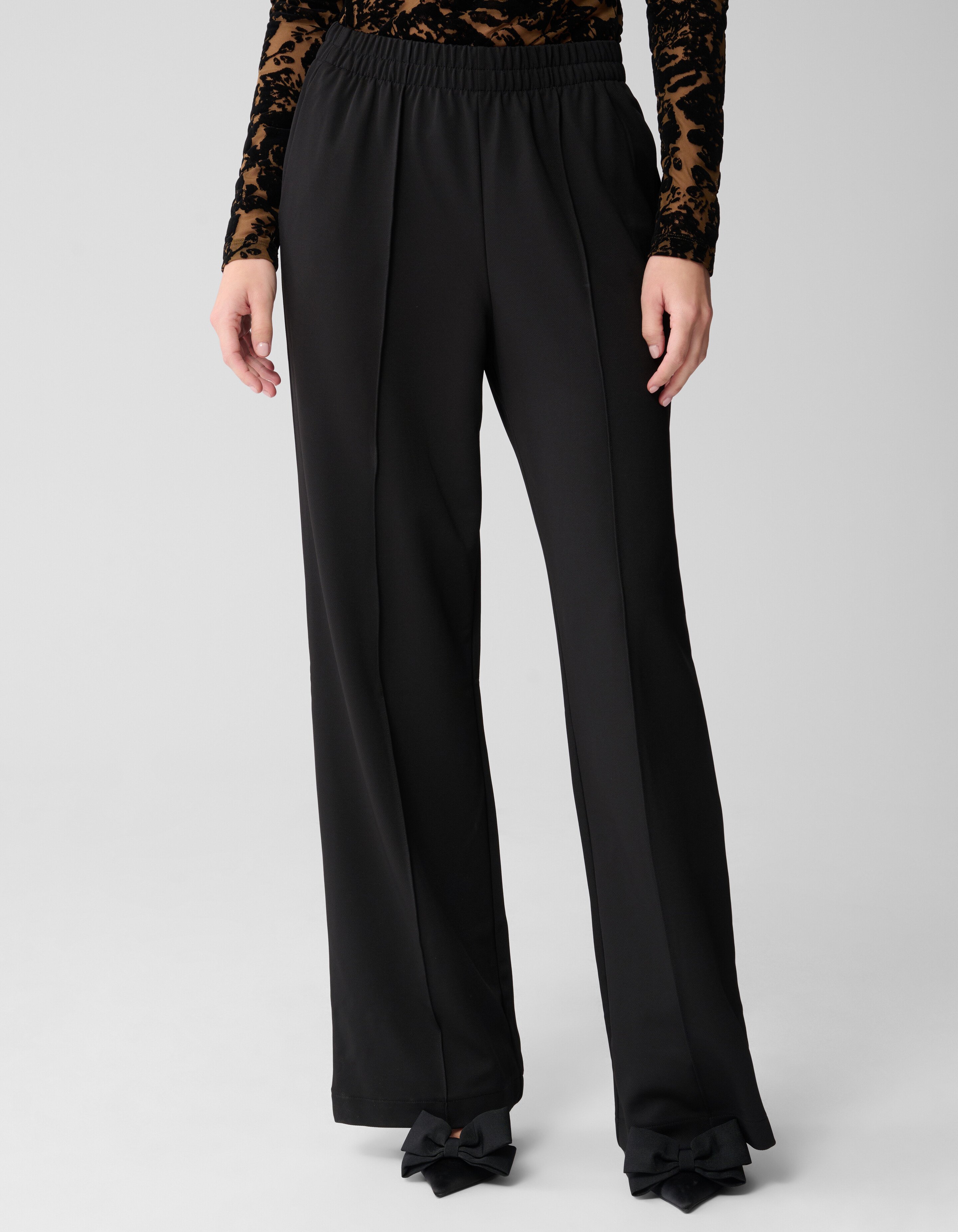 Basic-Hose mit weitem Bein Schwarz SHOEBY WOMEN