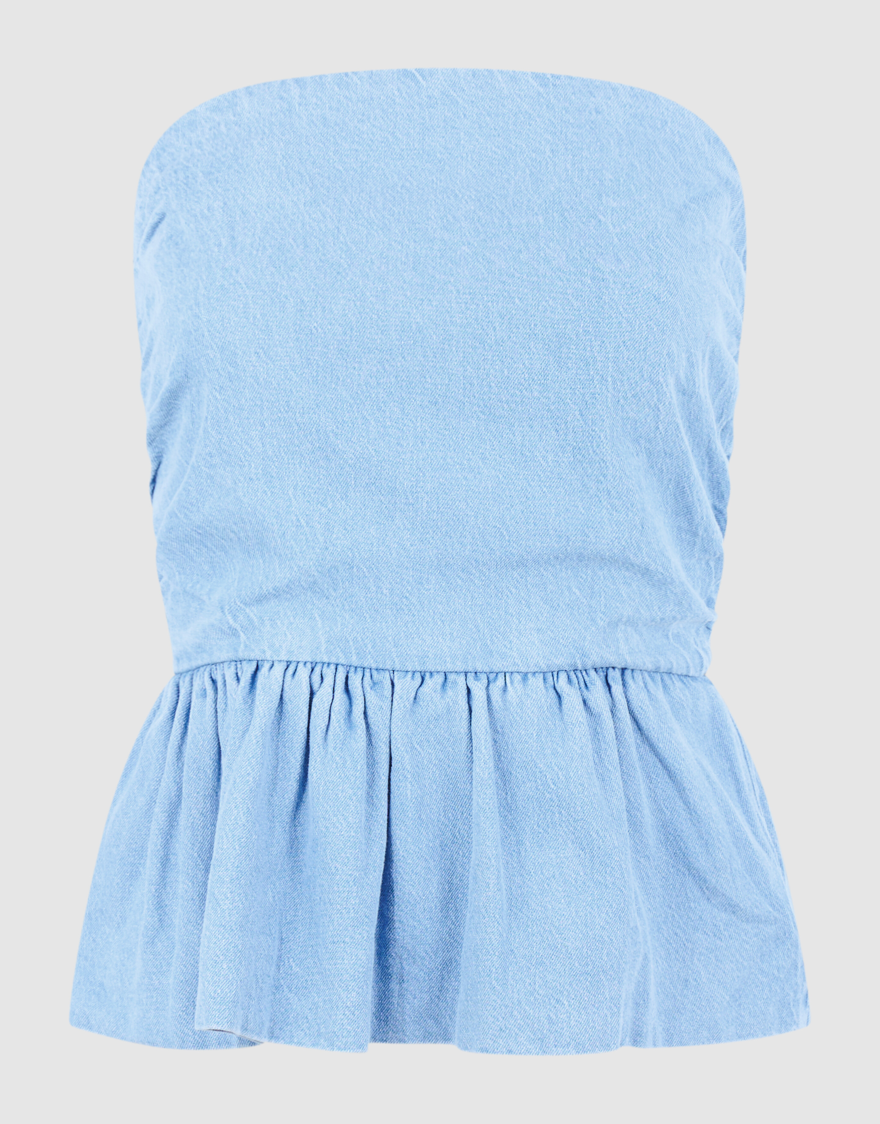 Tr&auml;gerloses Jeans-Top Blau SHOEBY WOMEN